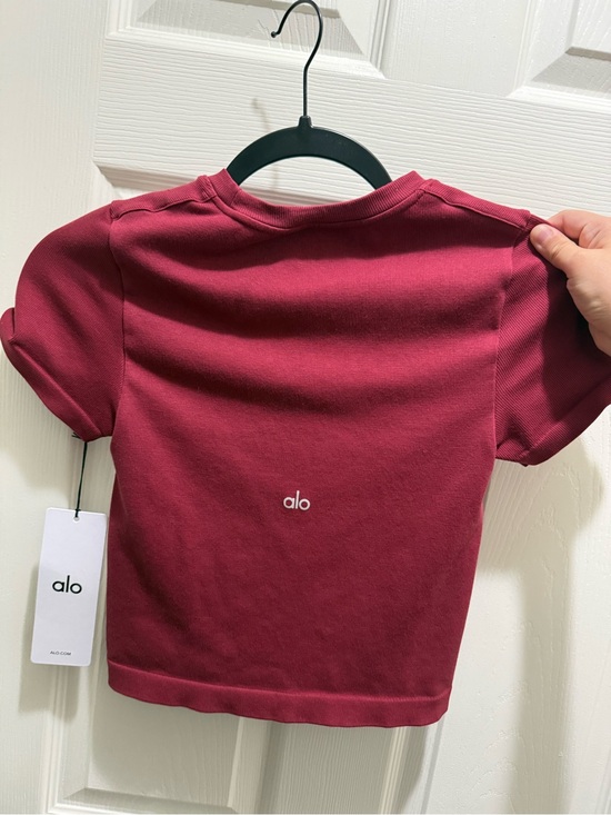 ALO Yoga Tops - Alo seamless modal cropped shirt summer romance red